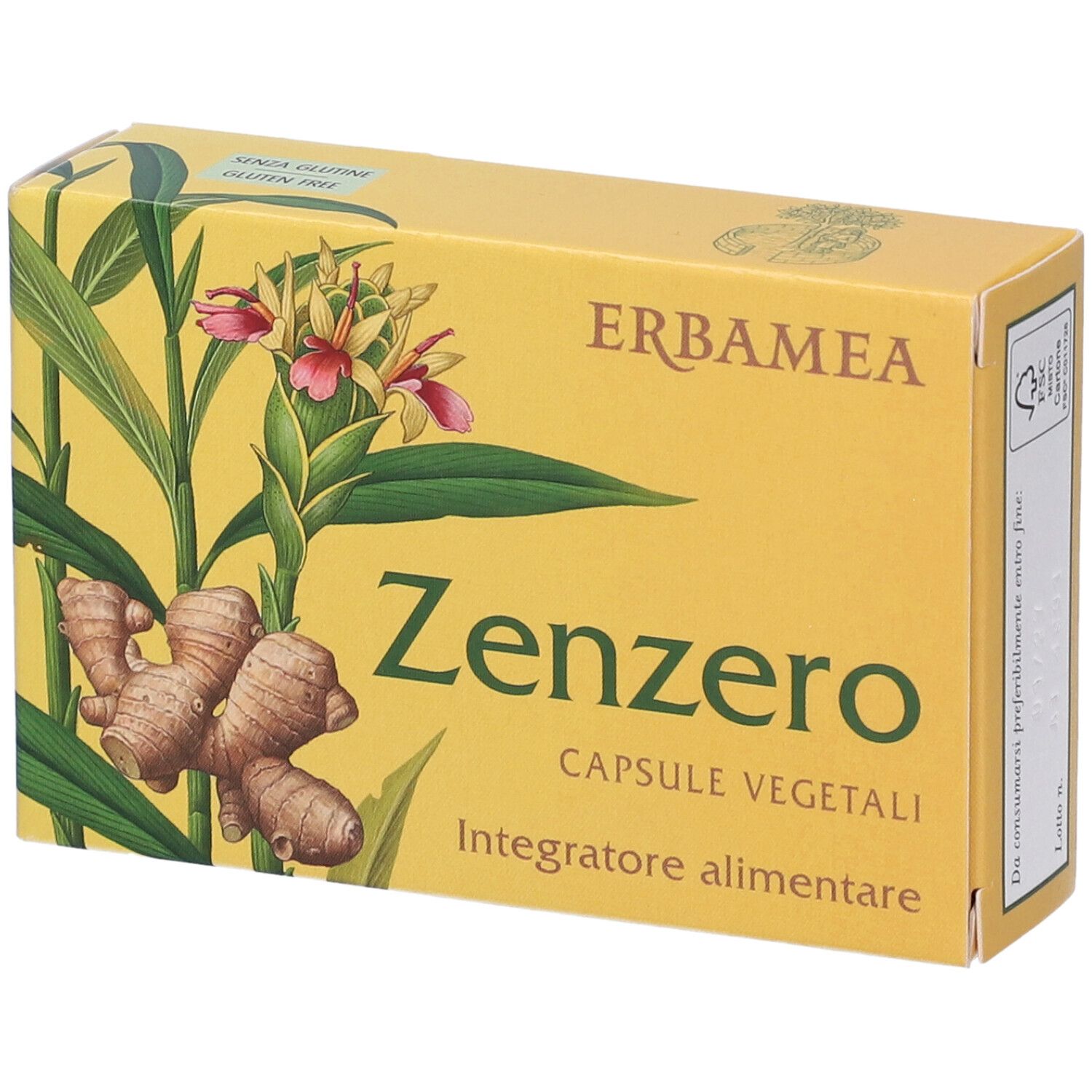Erbamea Zenzero Capsule Vegetali 11,9 g — confronto prezzi