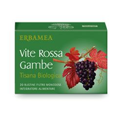 Erbamea Vite Rossa Gambe Tisana Biologica, 20 bustine