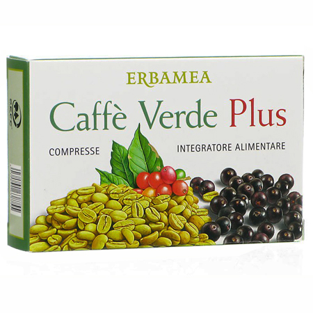 Erbamea Caffè Verde Plus Integratore Alimentare, 24 compresse