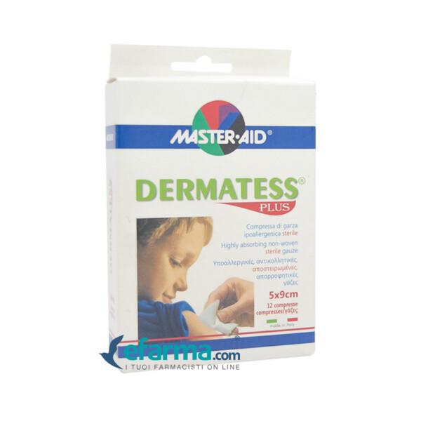 Dermatess Plus Compressa Di Garza Sterile TNT Ipoallergenica 5x9 cm 12 Pezzi