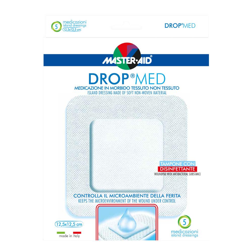 Medicazione adesiva master-aid drop med 12,5x12,5 5 pezzi