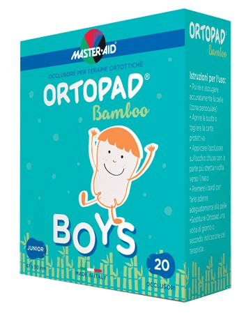 Ortopad Cotton Boys Junior Cerotto Occlusore Autoadesivo Per Ambliopia E Strabismo 20 Pezzi
