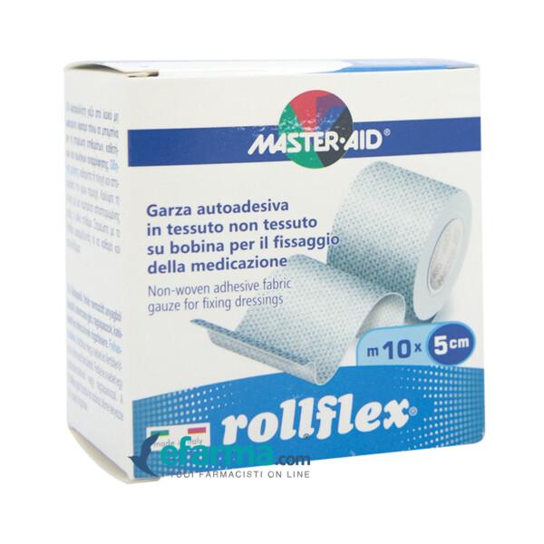 Rollflex Garza Autoadesiva TNT Ipoallergenica Per Fissaggio Medicazioni Articolari cm 5x10m