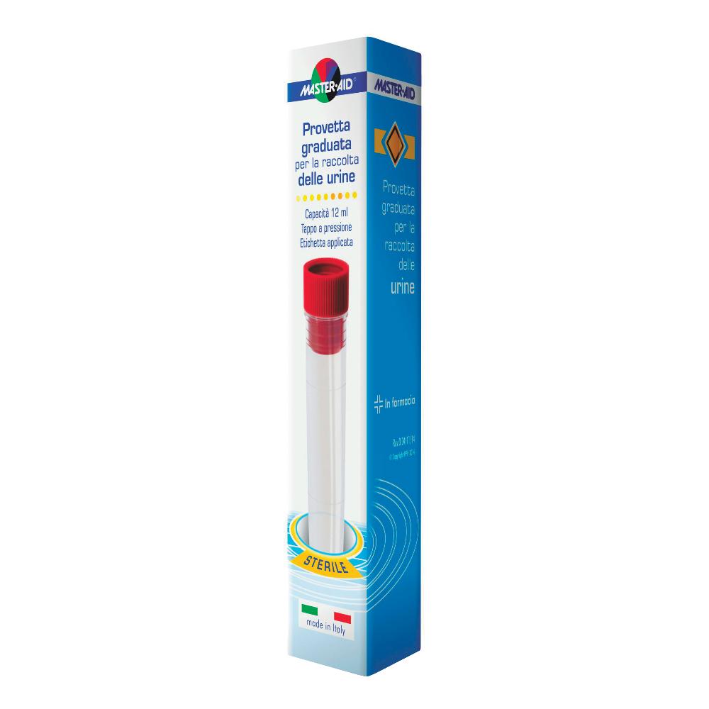 Master-Aid Contenitore graduato - Provetta sterile per la raccolta delle urine, 1 pezzo da 12 ml