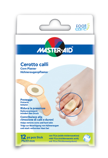 Master-aid cerotto callifugo foot care 71x22 mm 12 pezzi — confronto prezzi