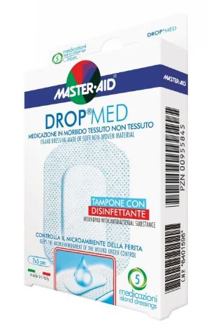 Medicazione m-aid drop med 10 x 10 cm 5 pezzi