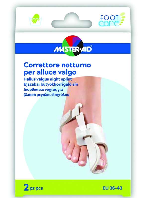 Master-Aid Foot Care - Correttore Notturno per Alluce Valgo, 2 correttori
