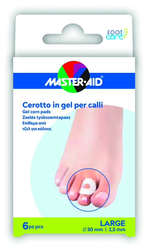 Master-Aid Foot Care - Cerotto in Gel per Calli Taglia Large, 6 cerotti