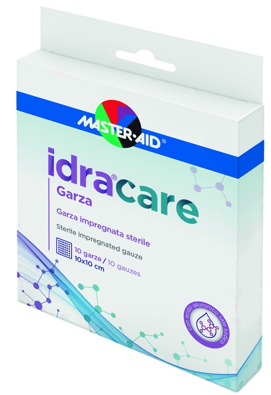 Master Aid Idracare Garza Monouso Sterile 10x10cm 10 pz
