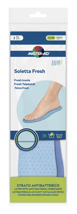 Master-aid footcare soletta fresh ritagliabile 2 pezzi