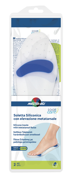 Master-aid foot care soletta siliconica medium 39-40 eu elev metatarso — confronto prezzi