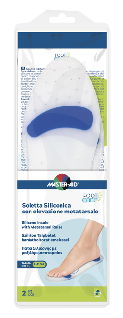 Master-aid foot care soletta siliconica large 41-42 eu elev metatarso — confronto prezzi