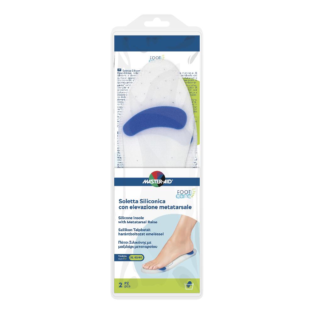 Master-aid foot care soletta siliconica xl 43-44 eu elev metatarso