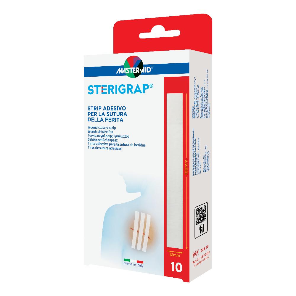 Master-Aid Sterigrap Strip Adesivo Sutura Ferite 100X12 Mm 6 Pezzi pz Cerotto — confronto prezzi