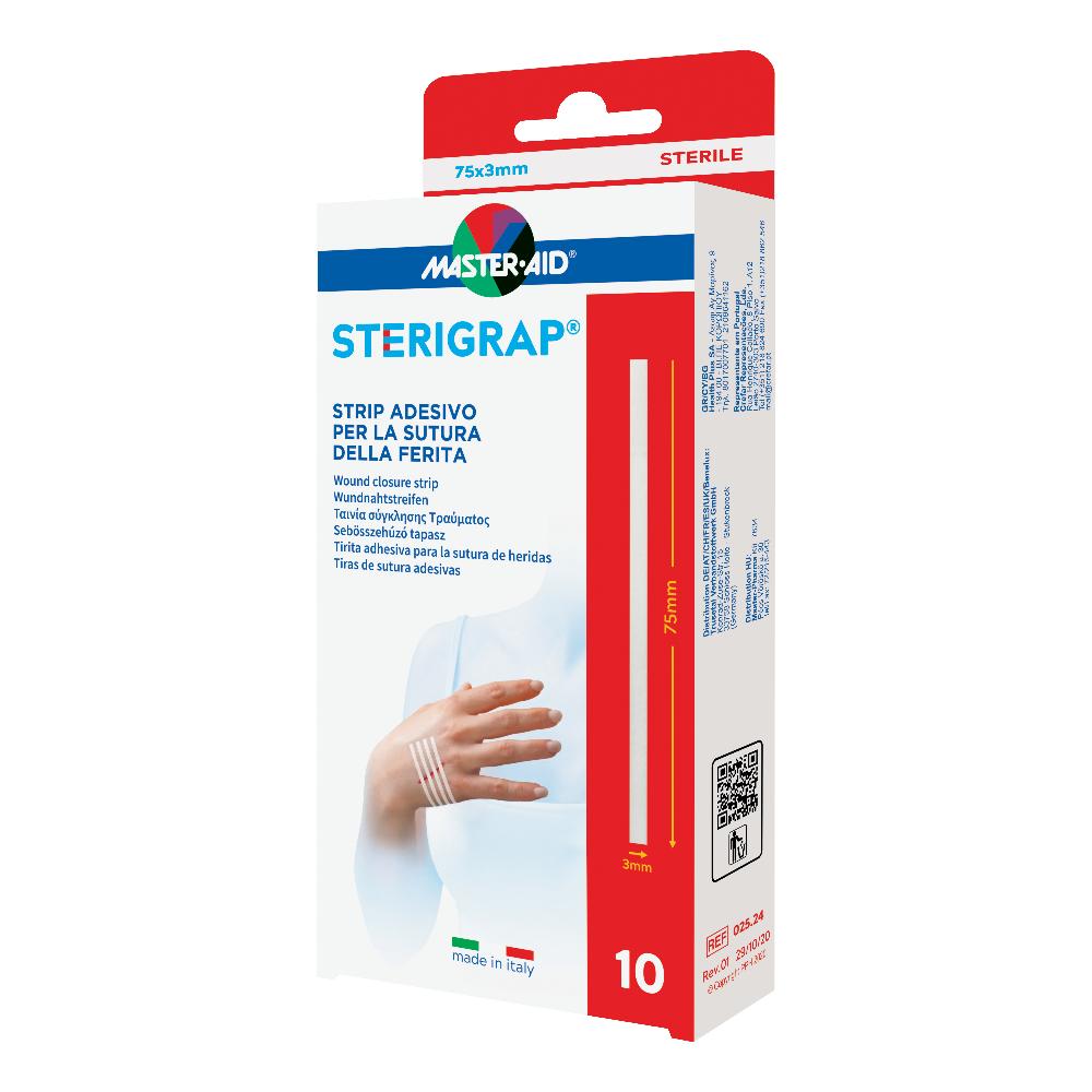 Master-aid sterigrap strip adesivo sutura ferite 75x3 mm 10 pezzi — confronto prezzi