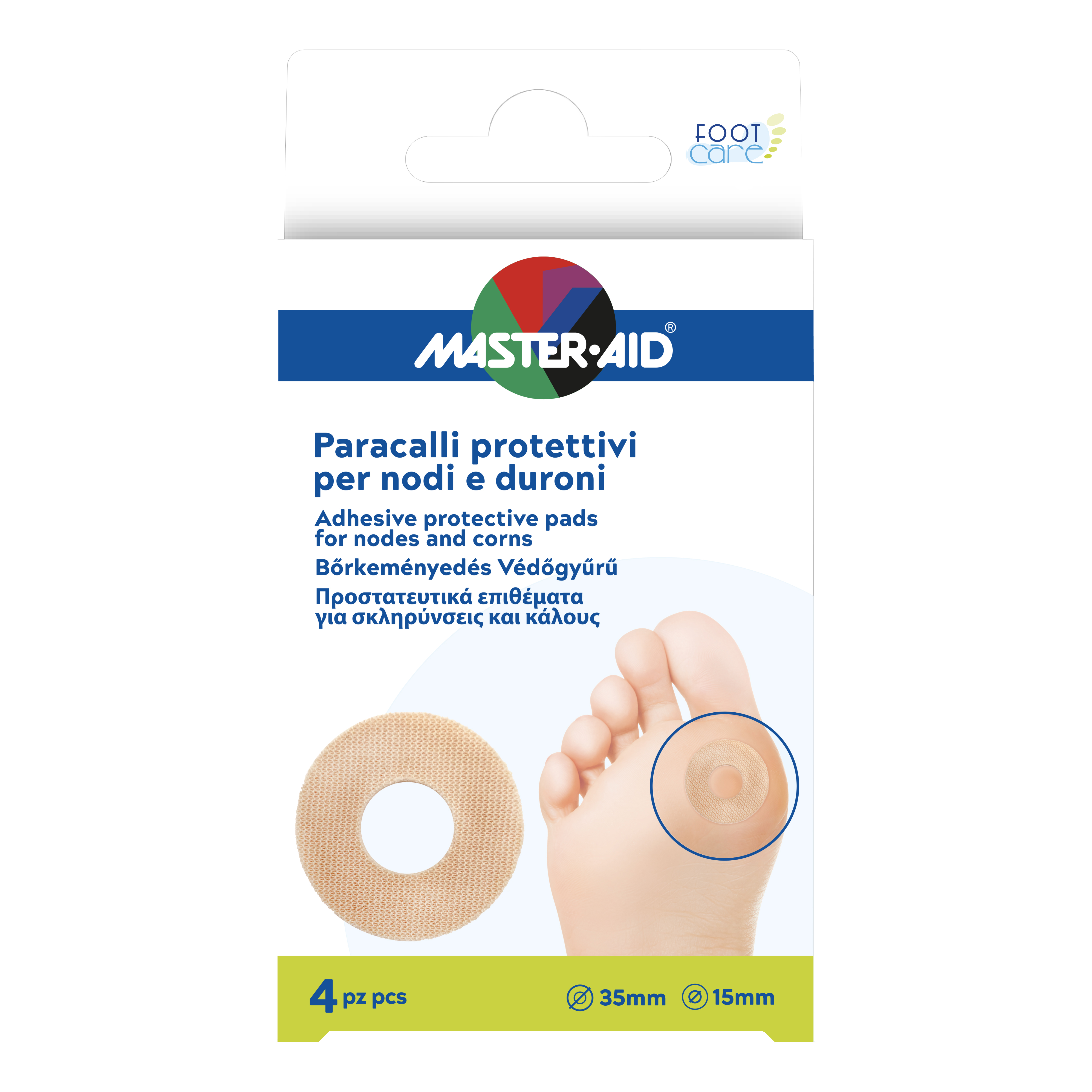 Footcare paracalli nodi e duroni 4 pezzi