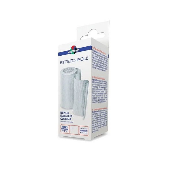 Benda elastica fissaggio medicazioni master-aid stretchroll coesiva m 4x12 cm 1 pezzo