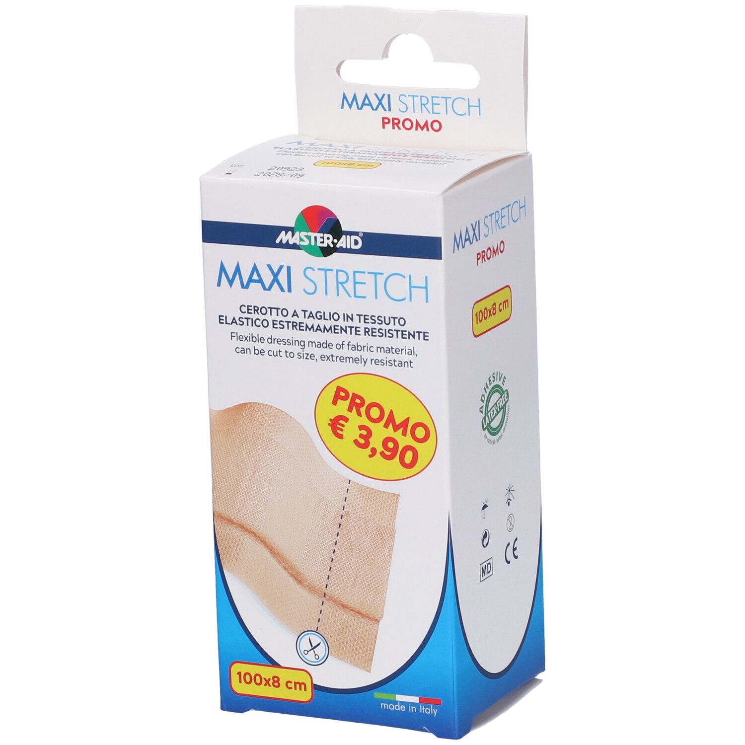 Cerotto Da Taglio Elastico Master-Aid Maxi Stretch 100X8 Cm Pello 1 Pezzo St — confronto prezzi