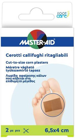 Cerotto Callifugo Master-Aid Footcare Ritagliabile 64X40 Mm 2 Pezzi B3 St