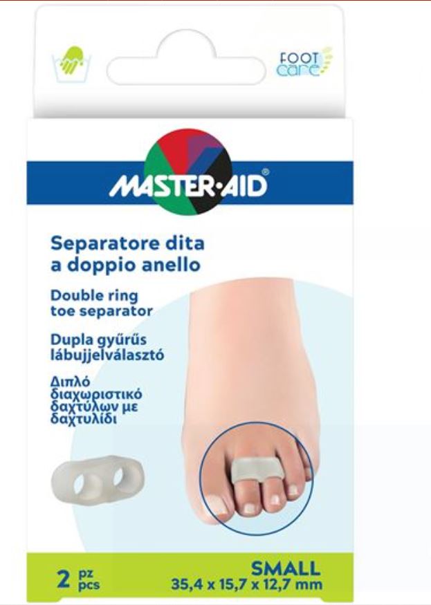 Separatore Dita Master-Aid Footcare Con Anello Doppio Large 2 Pezzi C11 St