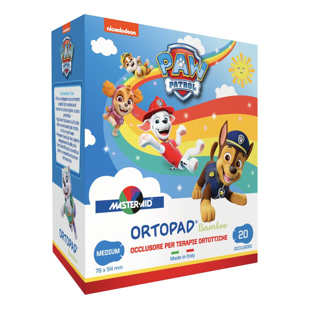 Cerotto occlusore per terapie ortottiche paw patrol medium 76x54 mm 20 pezzi