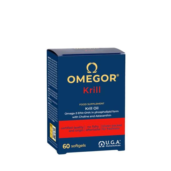 Omegor Krill Integratore Omega3 EPA e DHA Funzioni Cognitive 60 Capsule Molli