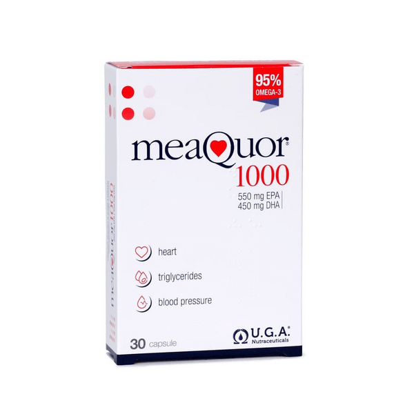 Meaquor 1000 Integratore di Omega-3 EPA DHA 30 Capsule