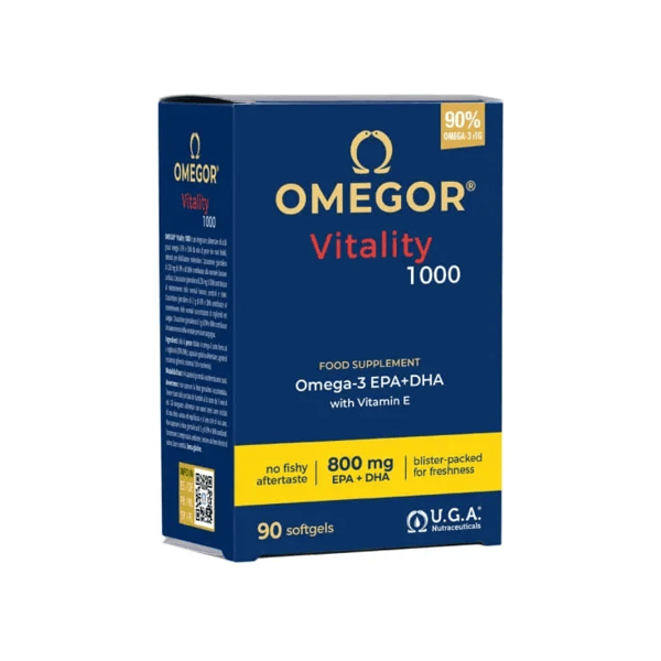 Omegor Vitality 1000 Integratore Omega3 EPA DHA 90 Capsule Molli