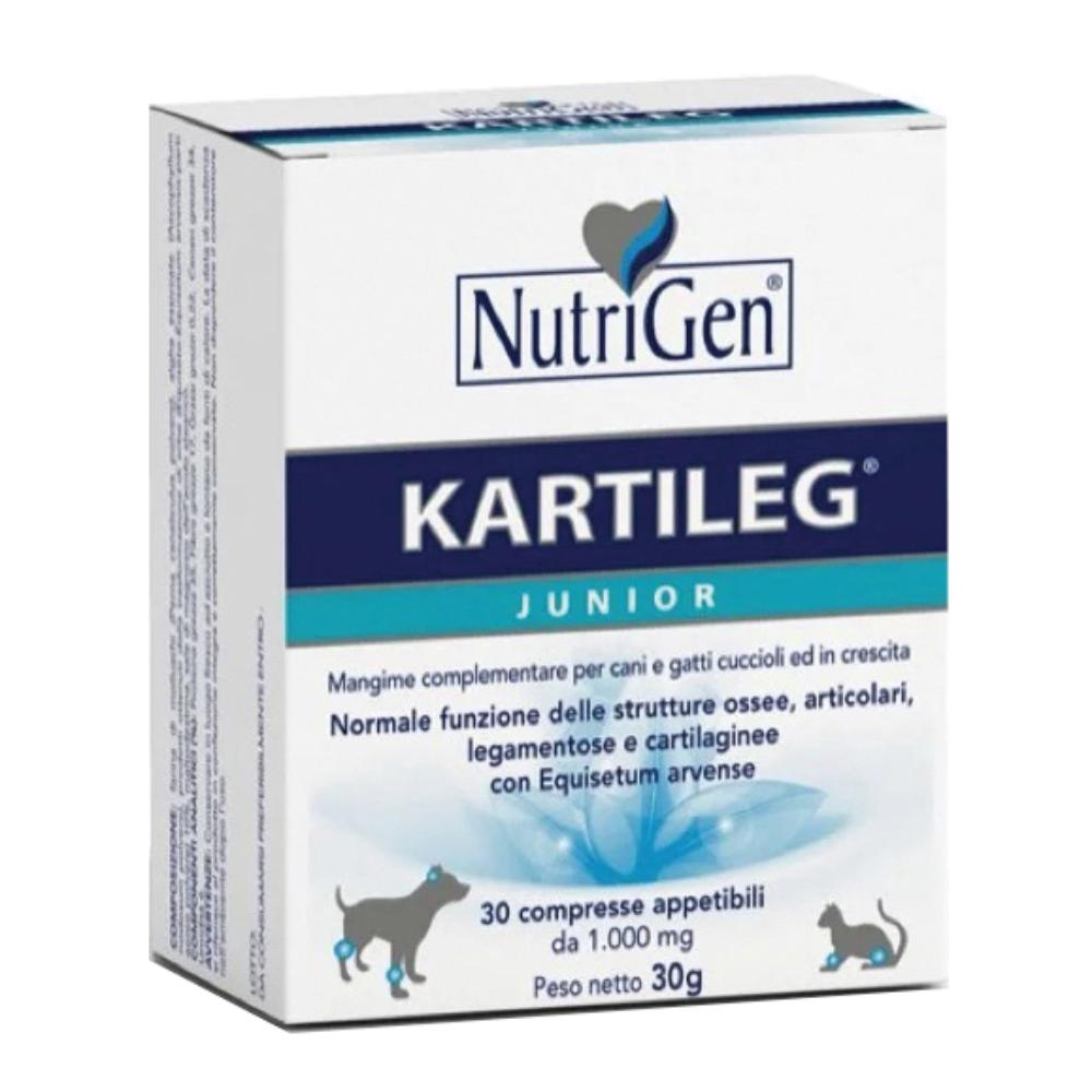 Kartileg Junior Mangime Complementare Per Cani E Gatti Cuccioli Ed In Crescita 60 Compresse Appetibili