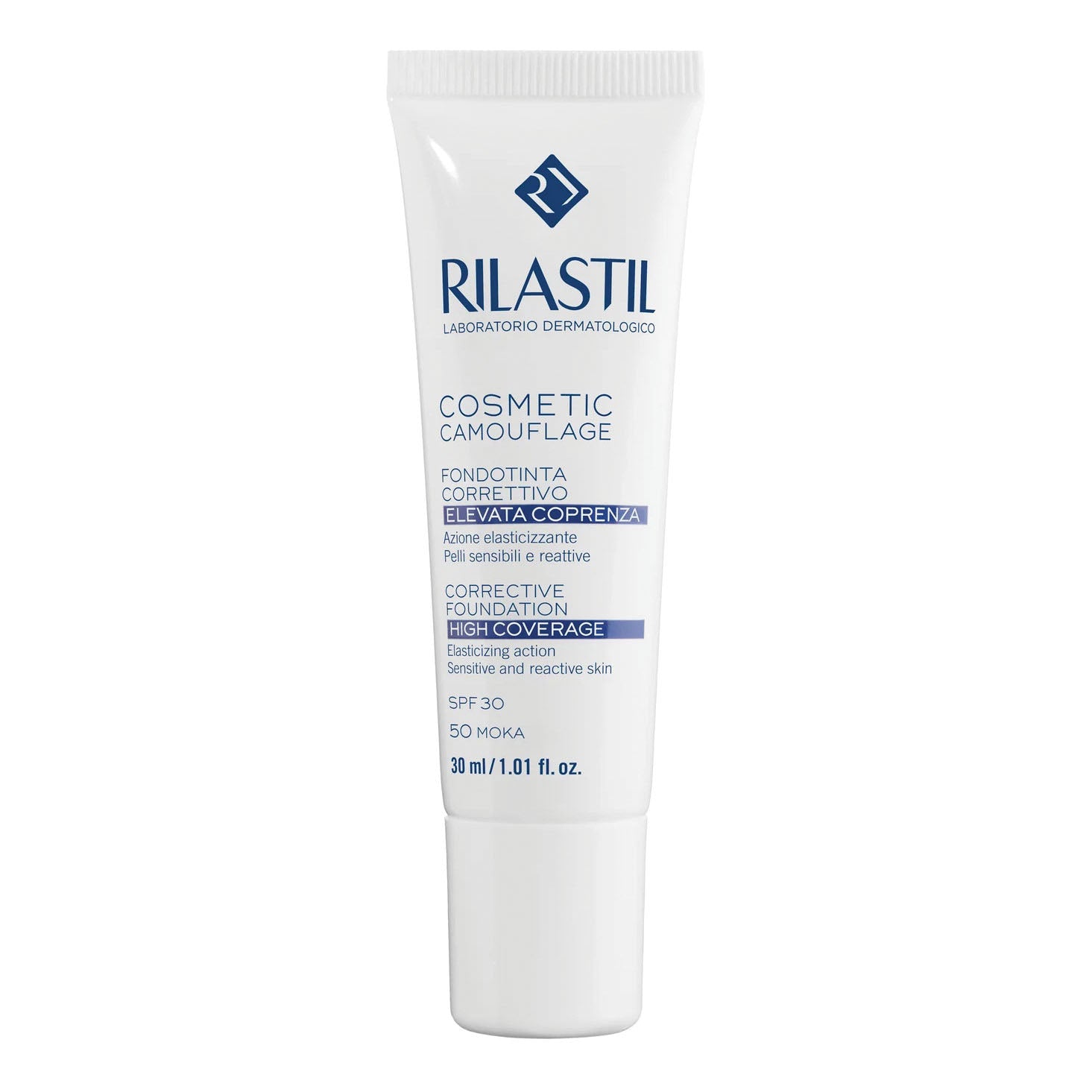 Rilastil Cosmetic Camouflage - Fondotinta Correttivo SPF30 N. 50 Moka, 30ml — confronto prezzi