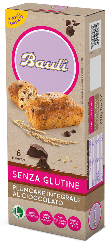 Bauli plumcake integr cioc 6pz
