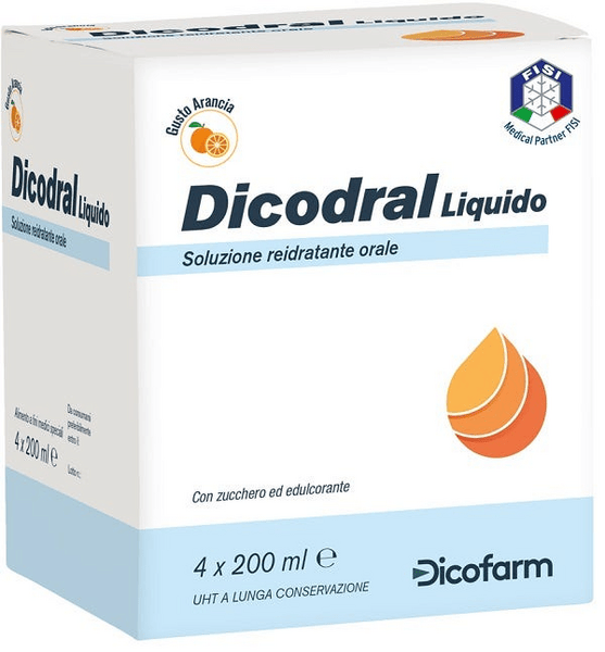 Dicodral Liquido Alimento Liquido Reidratante Orale 4x200 ml — confronto prezzi