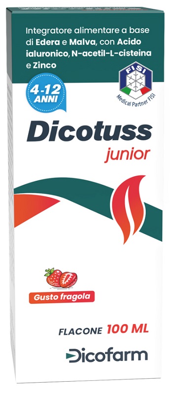 Dicotuss Junior Sciroppo Tosse Secca e Grassa Bambini 100 ml