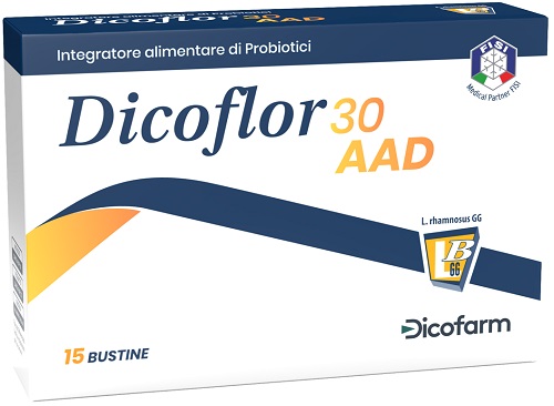 Dicoflor 30 AAD Integratore Probiotico per Terapia Antibiotica 15 Buste — confronto prezzi
