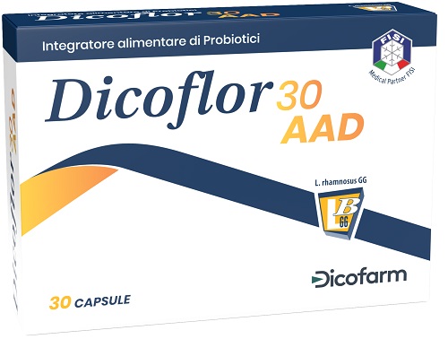 Dicoflor 30 AAD Integratore Probiotico durante Terapia Antibiotica 30 Capsule