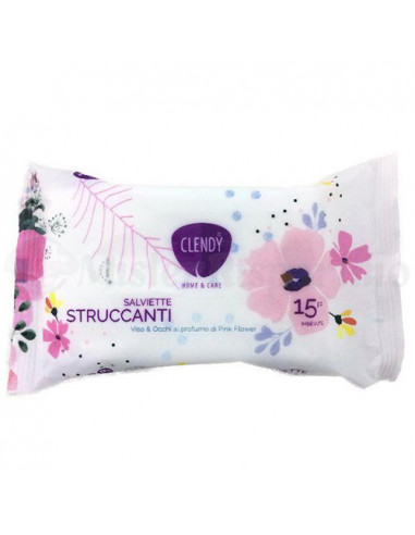 Clendy Salviette Imbevute Struccanti 15 Pezzi
