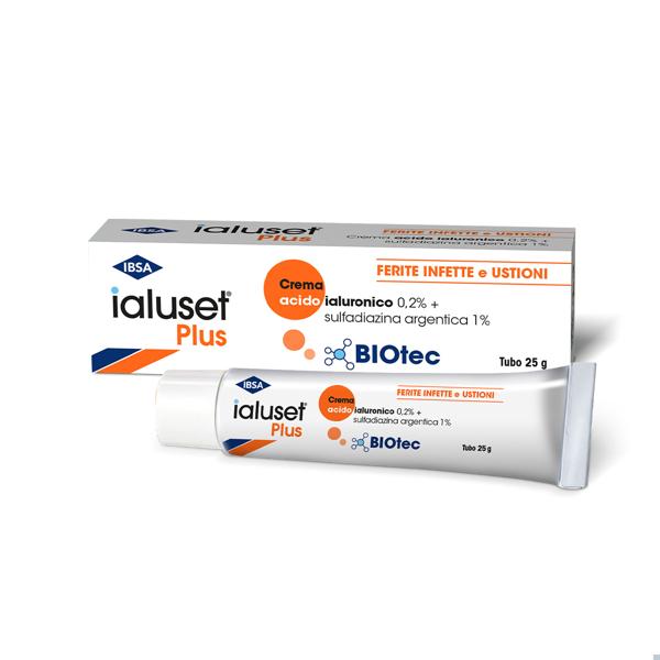 Ialuset Plus Crema Ferite Infette e Ustioni 25 g — confronto prezzi