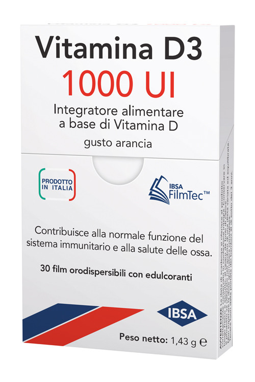 Vitamina d3 1000 ui 30 film orodispersibili