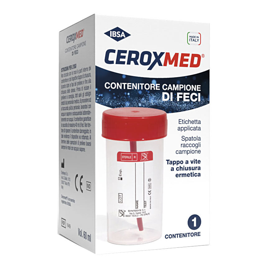 Ceroxmed Contenitore per Campione di Feci 1 pz Accessori