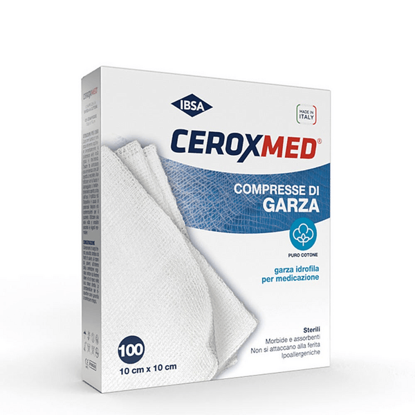 Garza Idrofila Ceroxmed 10 X10 Cm In Cotone 100 Pezzi