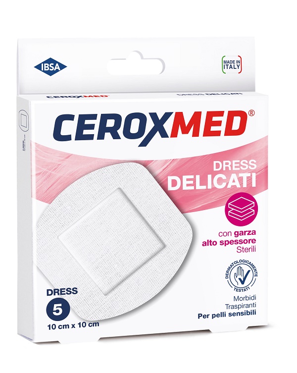 Ceroxmed Dress Cerotti Delicati Compresse 10x10cm 5 Pezzi