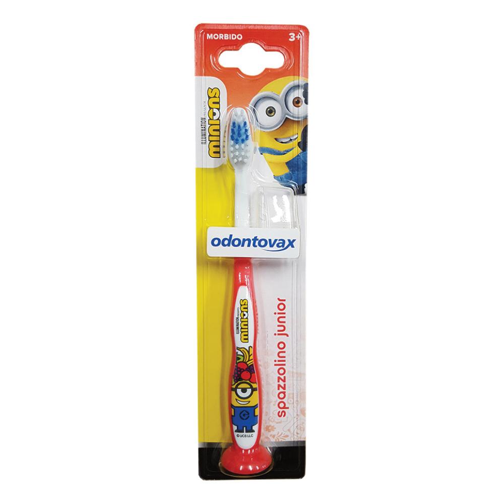 Odontovax Spazzolino Junior Minions Rosso Igiene Orale 1 pz da denti