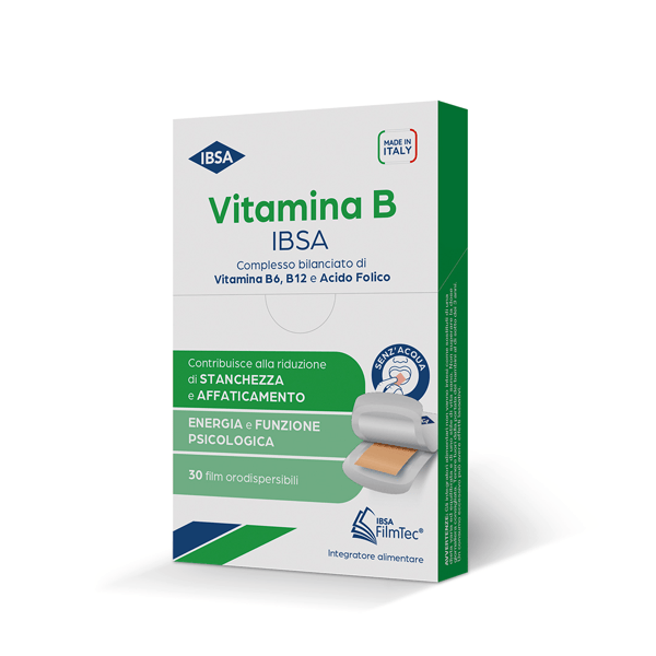 Ibsa Vitamina B Integratore Per la Stanchezza e Le Funzioni Cognitive 30 Film Orodispersibili