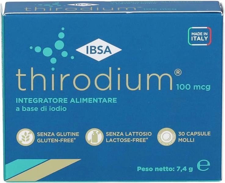 Thirodium 100 Mcg 30 Capsule Molli Integratore di Iodio per Tiroide e Gravidanza — confronto prezzi