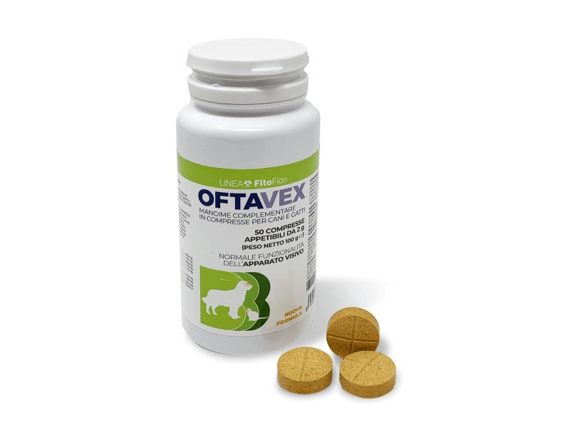 Oftavex Integratore Antiossidante per la Vista Cani e Gatti 50 Compresse