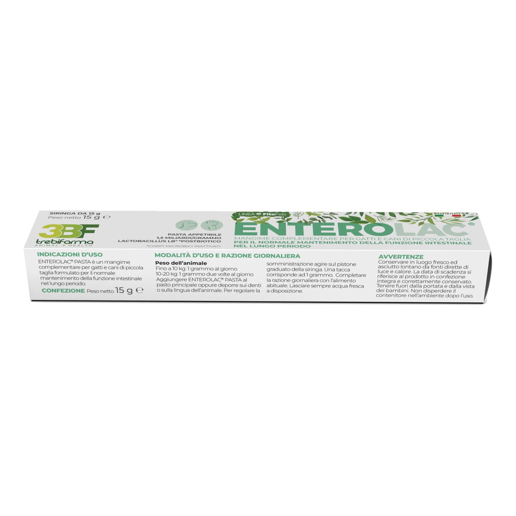 Enterolac Pasta Siringa Cani e Gatti Mangime Complementare 15 g — confronto prezzi