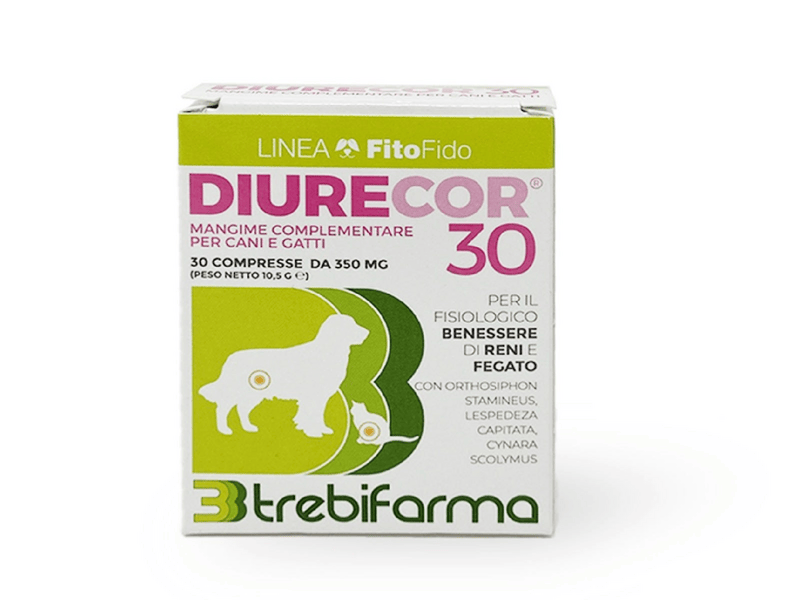 Trebifarma Diurecor Mangime Complementare Diuretico Cani E Gatti 30 Compresse