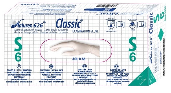 Guanto In Lattice Monouso Non Sterile Con Polvere Naturex 626 Classic Misura Small 100 Pezzi 50 St — confronto prezzi