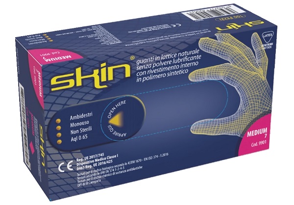SKIN GUANTO N/STER S/POLV L