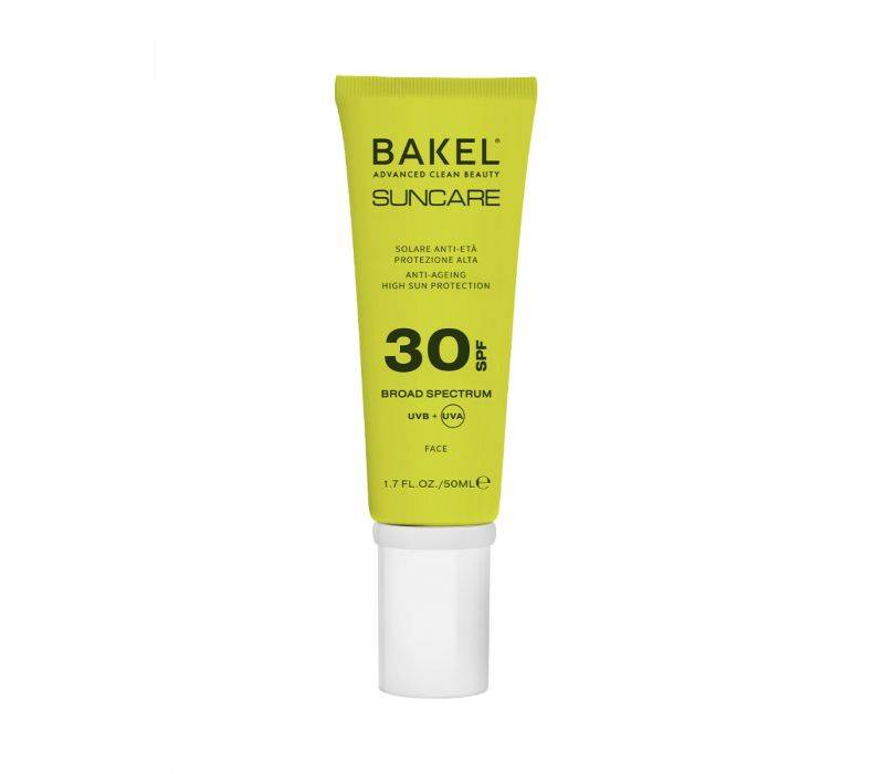 Bakel Crema Viso Spf 30 Solare Anti-Età Protezione Alta 50 ml